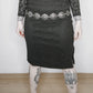 Mid Length Spiderweb Lined Skirt - S/M
