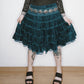 Velvet Teal Lace Skirt - S/M