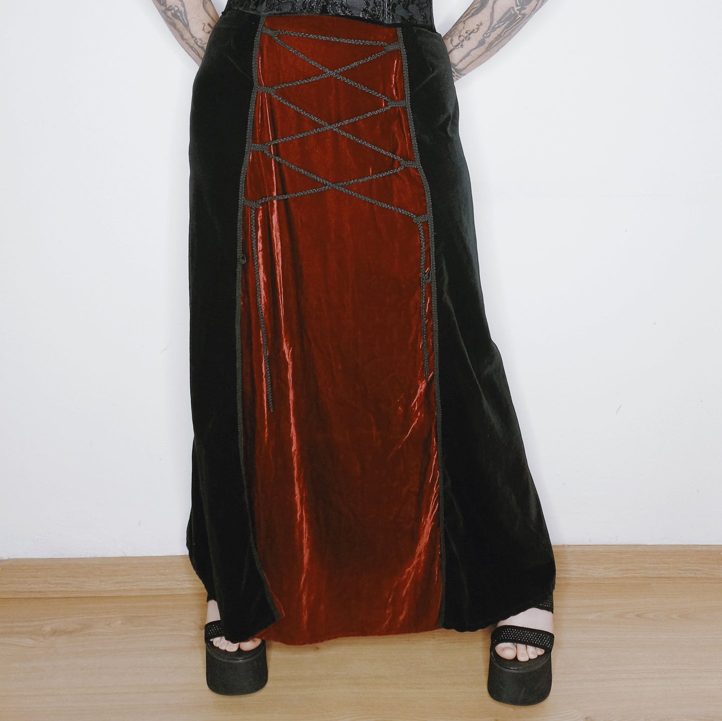 Vampire Velvet Corset Skirt - XS/S