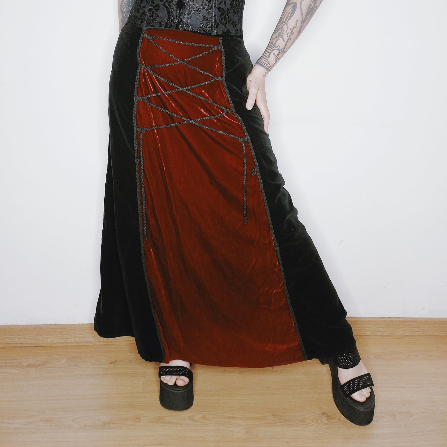 Vampire Velvet Corset Skirt - XS/S