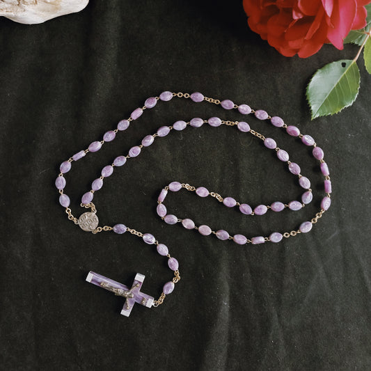 Purple Long Rosary