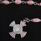 Pink Charm Rosary Bracelet