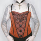 80s Sequin Embroidery Corset Top - M