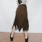 Asymmetrical Pointy Corset Skirt - S/M