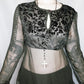 Witchy Sheer Velvet Blouse - S/M