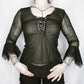 Corset Sheer Blouse - S