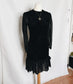 Vintage Velvet Sheer Dress - S