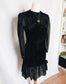 Vintage Velvet Sheer Dress - S