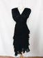 Lace 80s Goth Dress - M