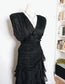 Lace 80s Goth Dress - M