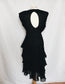 Lace 80s Goth Dress - M