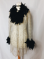 Lace Embroidery Feather Duster - M