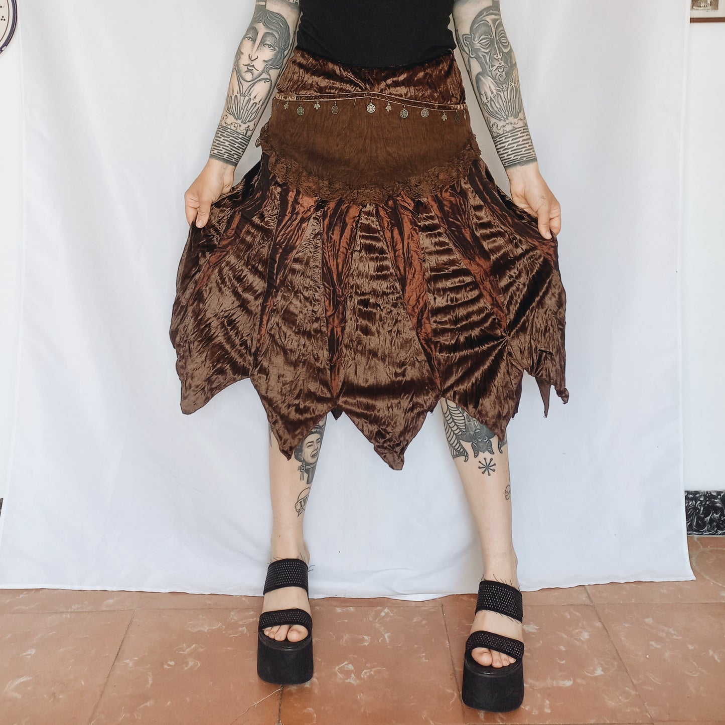 Brown Velvet Fairy Skirt - S/M