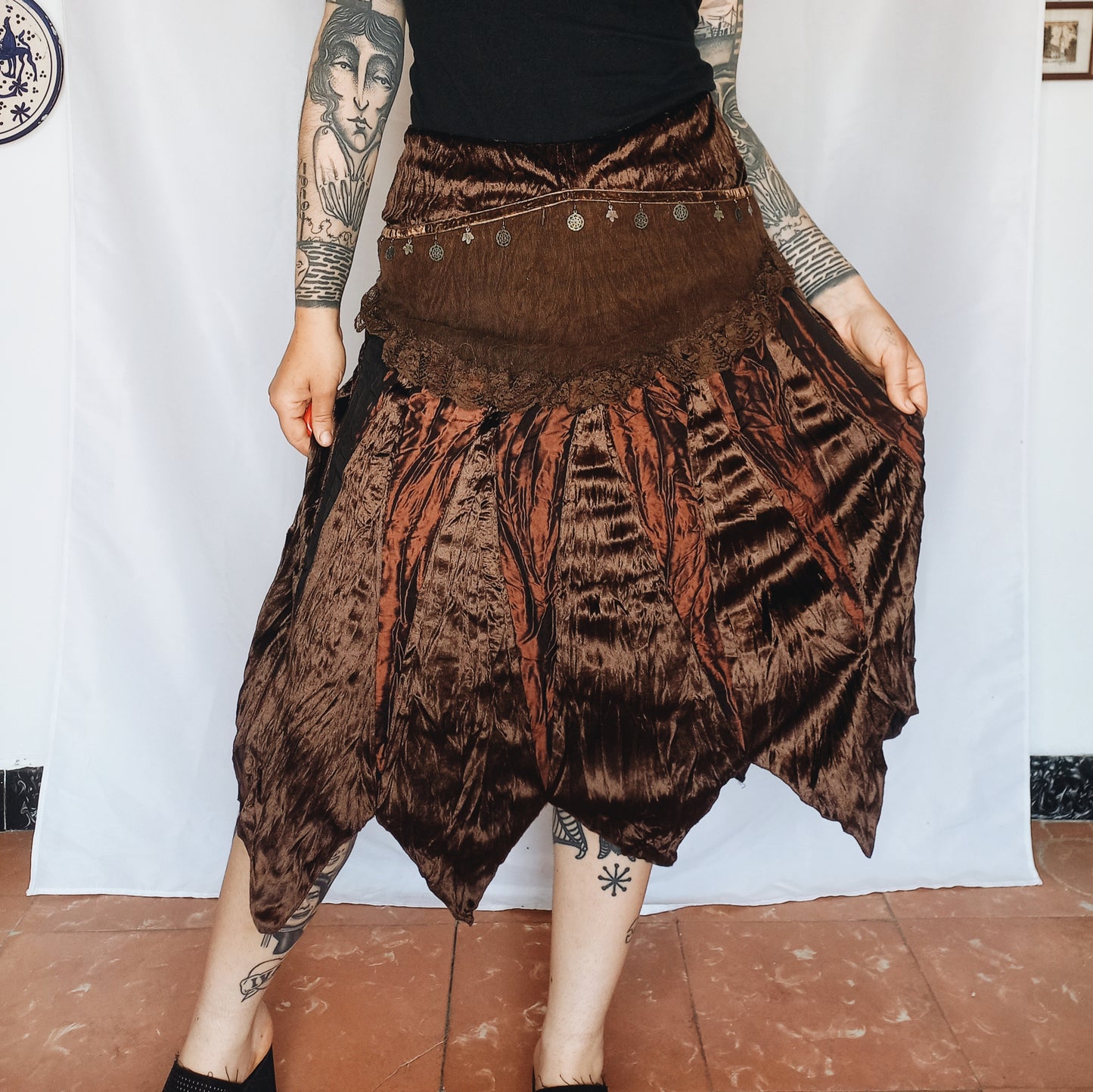 Brown Velvet Fairy Skirt - S/M