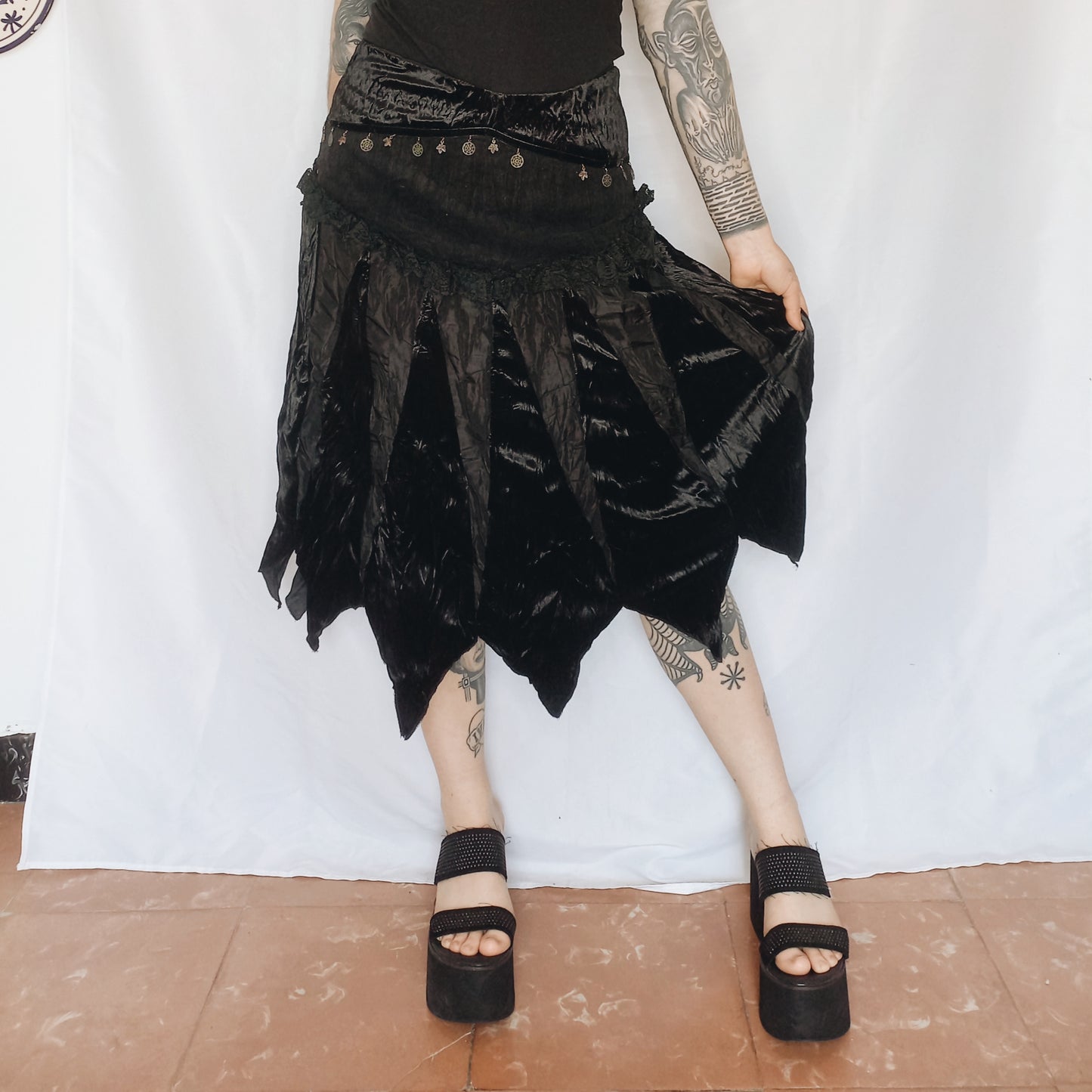 Black Velvet Fairy Skirt - S/M