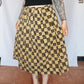 Checkered B&Y Midi Skirt - M