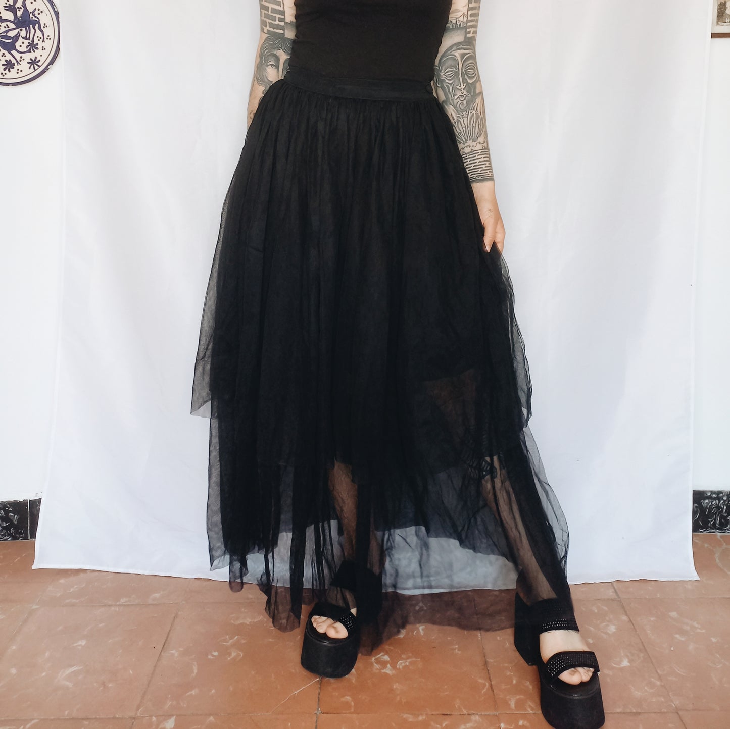 Maxi Tulle 80s Skirt - S