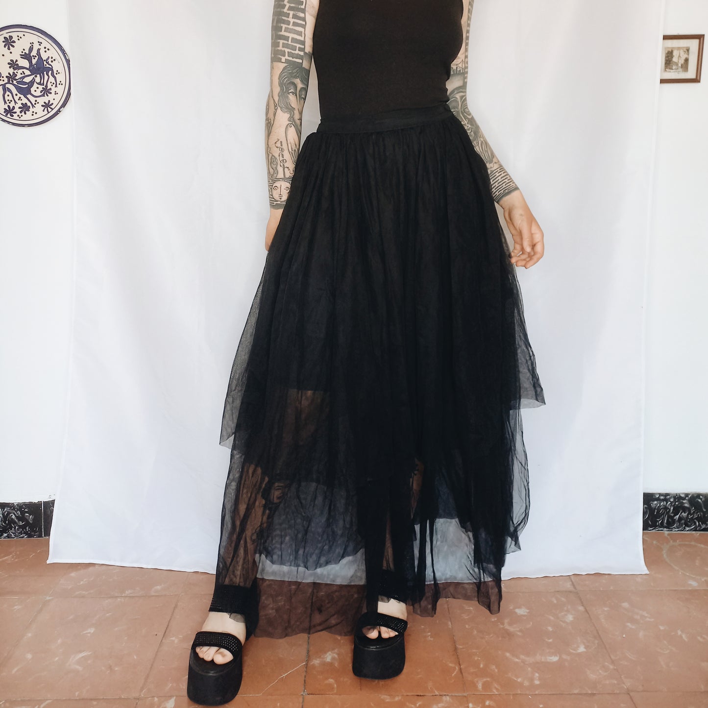 Maxi Tulle 80s Skirt - S