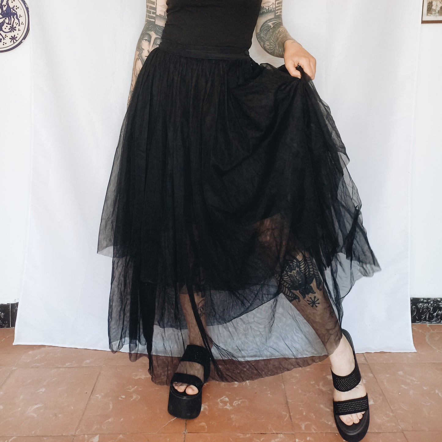 Maxi Tulle 80s Skirt - S