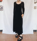 90s Witch Velvet Button Dress - S/M