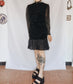 Vintage Velvet Sheer Dress - S