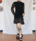 Vintage Velvet Sheer Dress - S