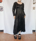 Witch 80s Maxi Velvet Dress - L