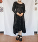 Witch 80s Maxi Velvet Dress - L