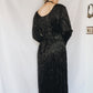 Witch 80s Maxi Velvet Dress - L