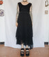 Designer Velvet & Tulle Dress - M