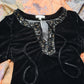 Velvet Sequin Blouse - M