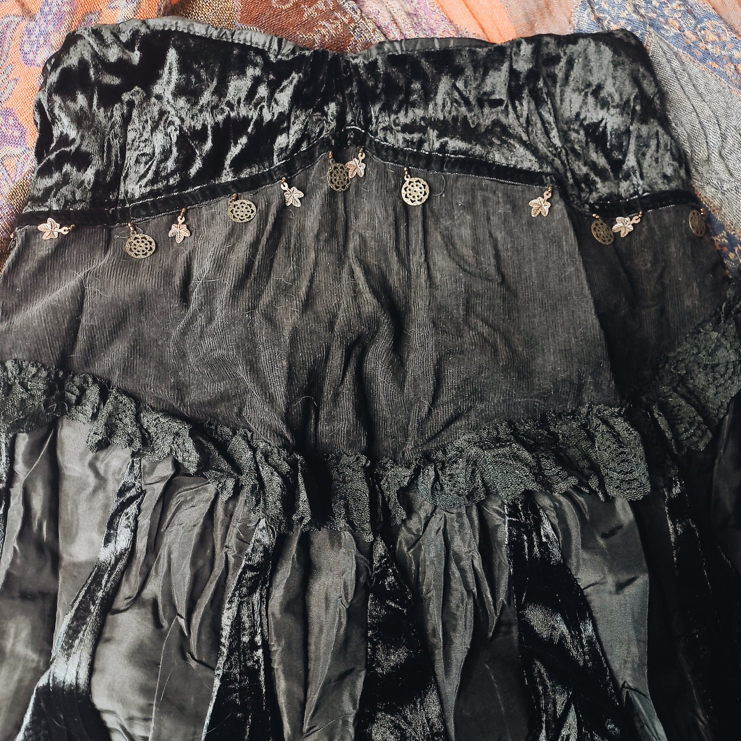 Black Velvet Fairy Skirt - S/M