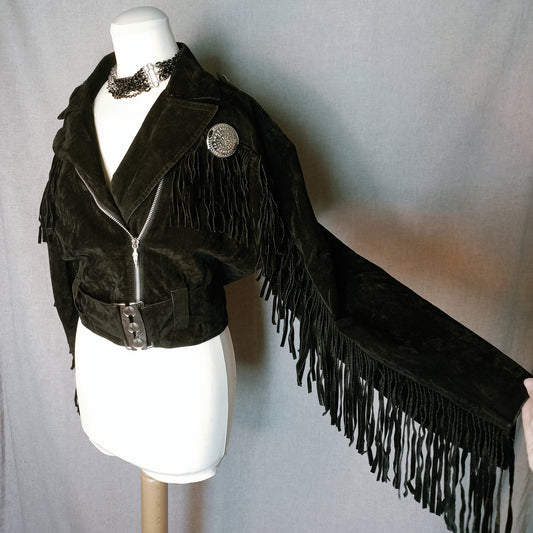 Cowboy Suede Fringe Jacket - M