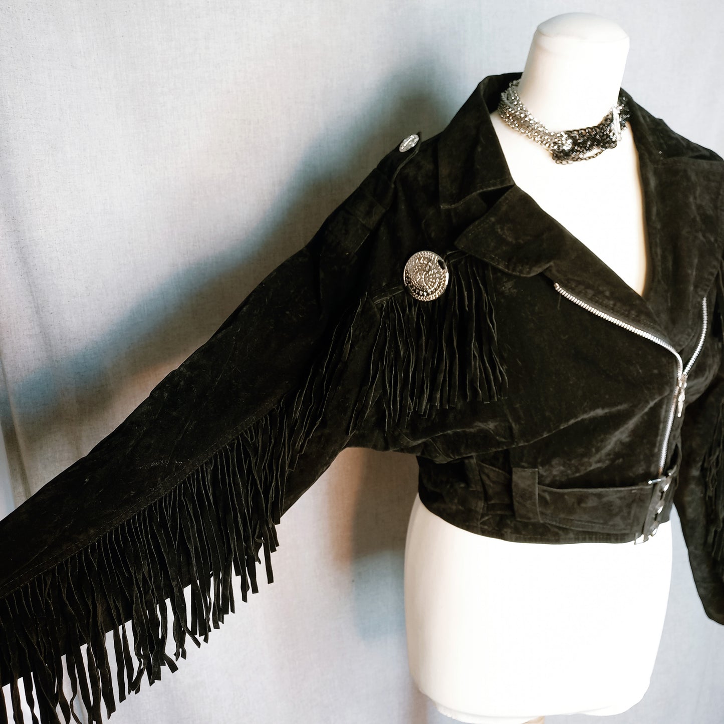 Cowboy Suede Fringe Jacket - M