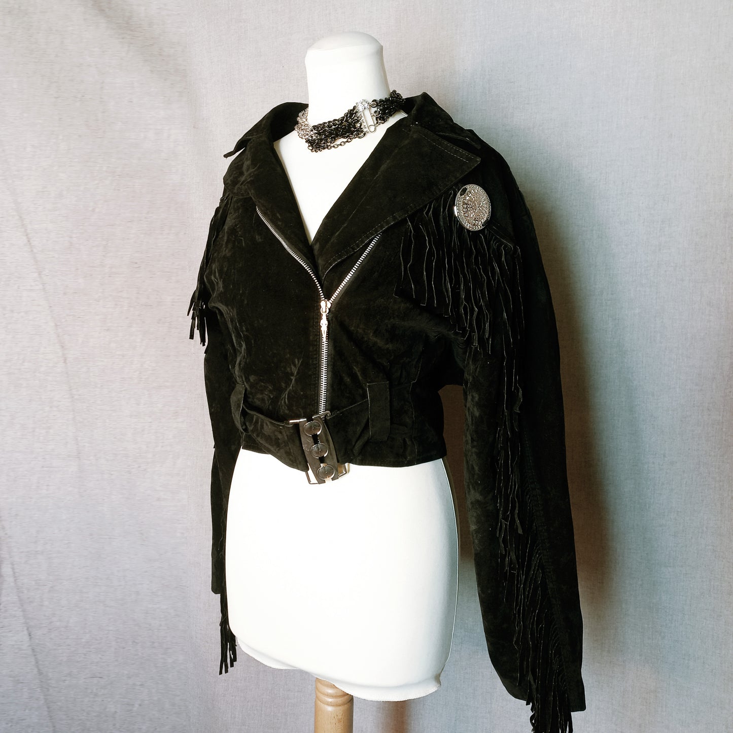 Cowboy Suede Fringe Jacket - M