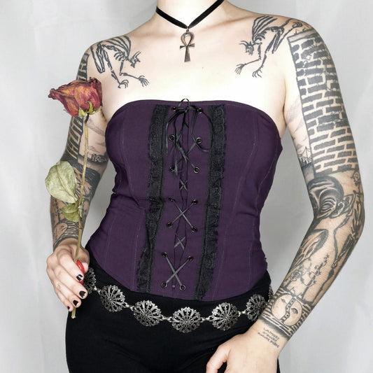 Purple Corset Top - S