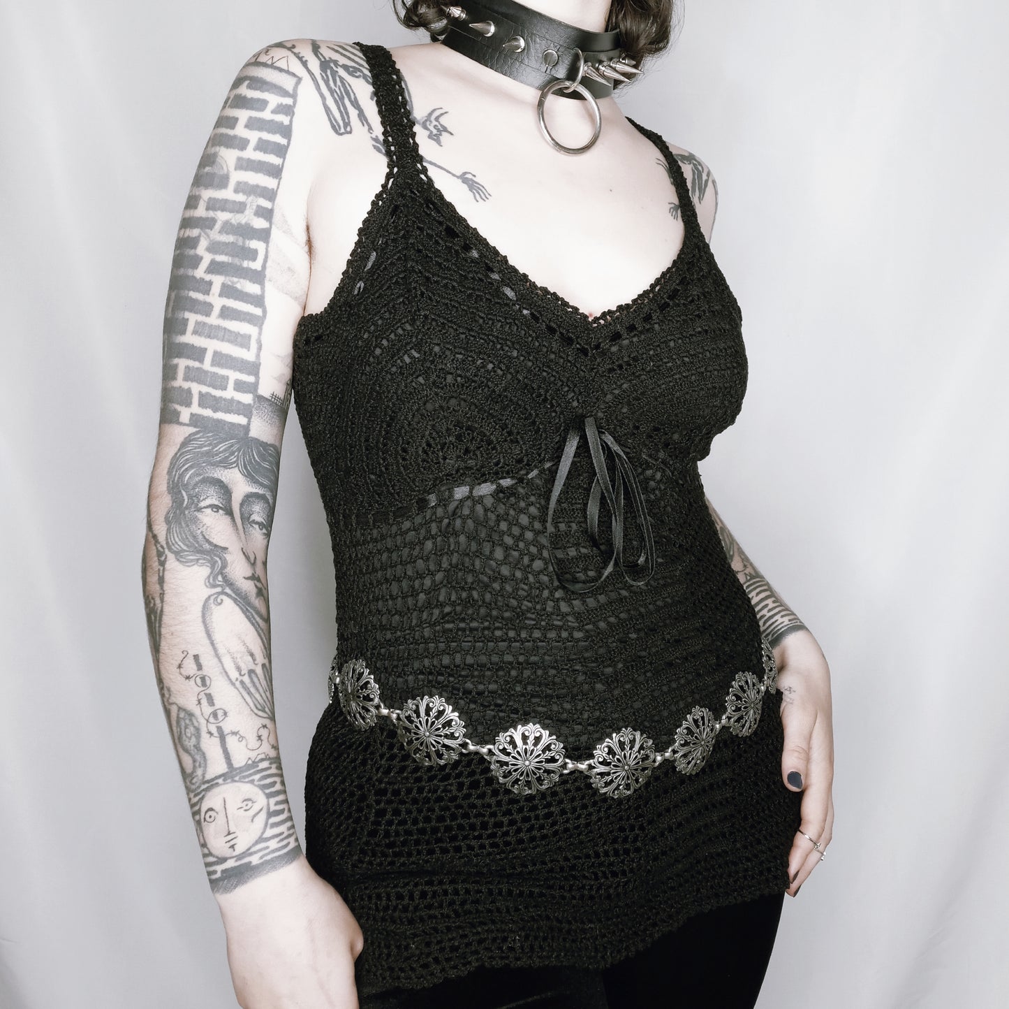 Crochet 90s Witch Top - M