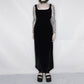 Goth Black Velvet Dress - M/L