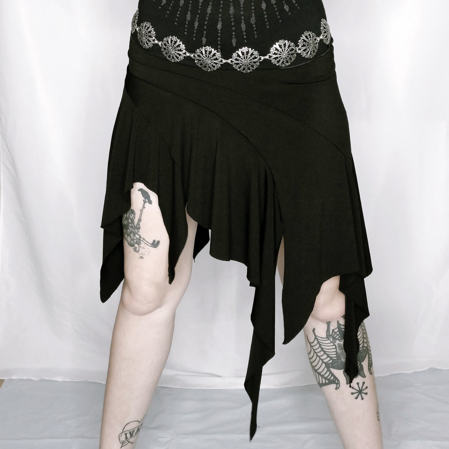Pixie Spooky Asymmetrical Skirt - S/M