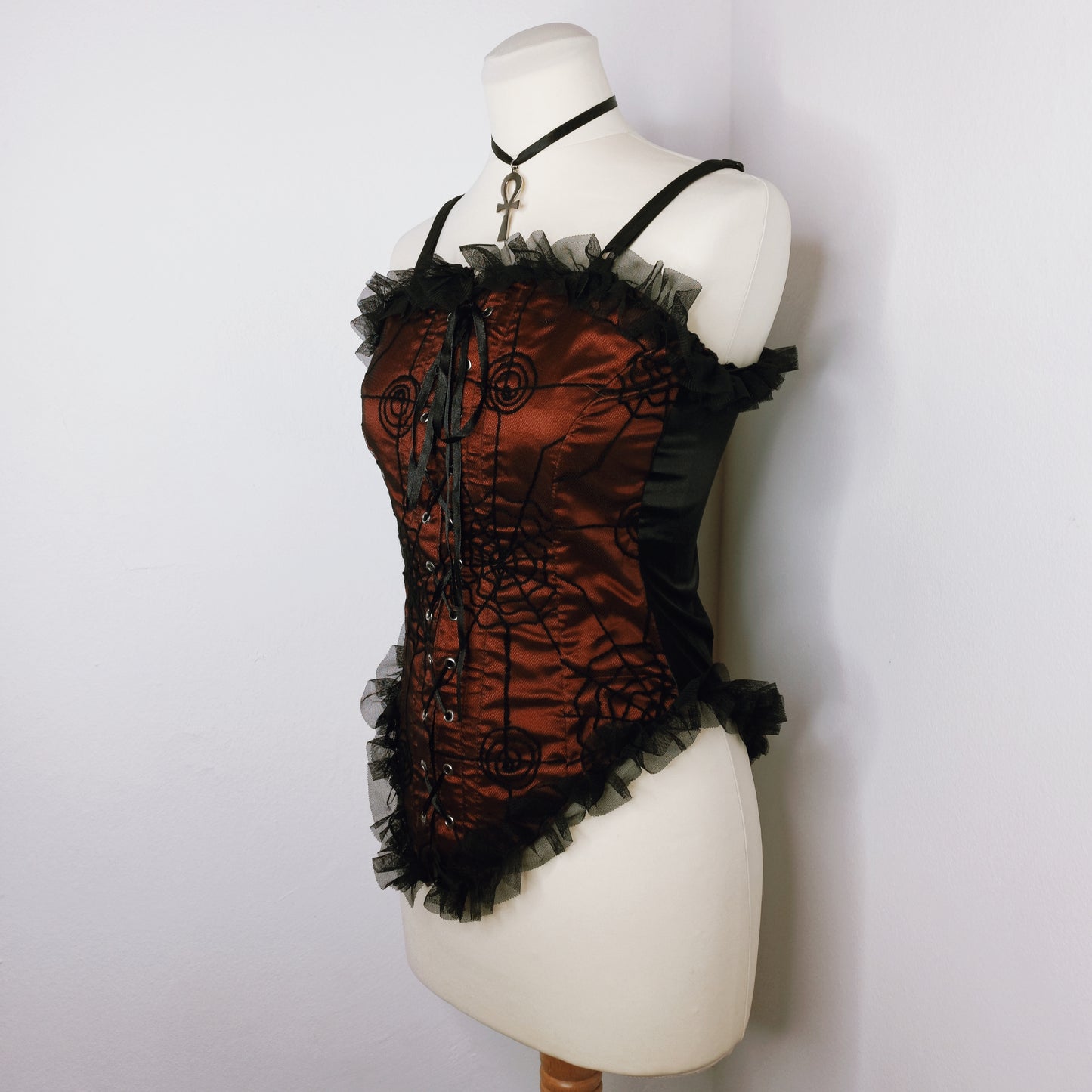 Raven Red Corset Top - M