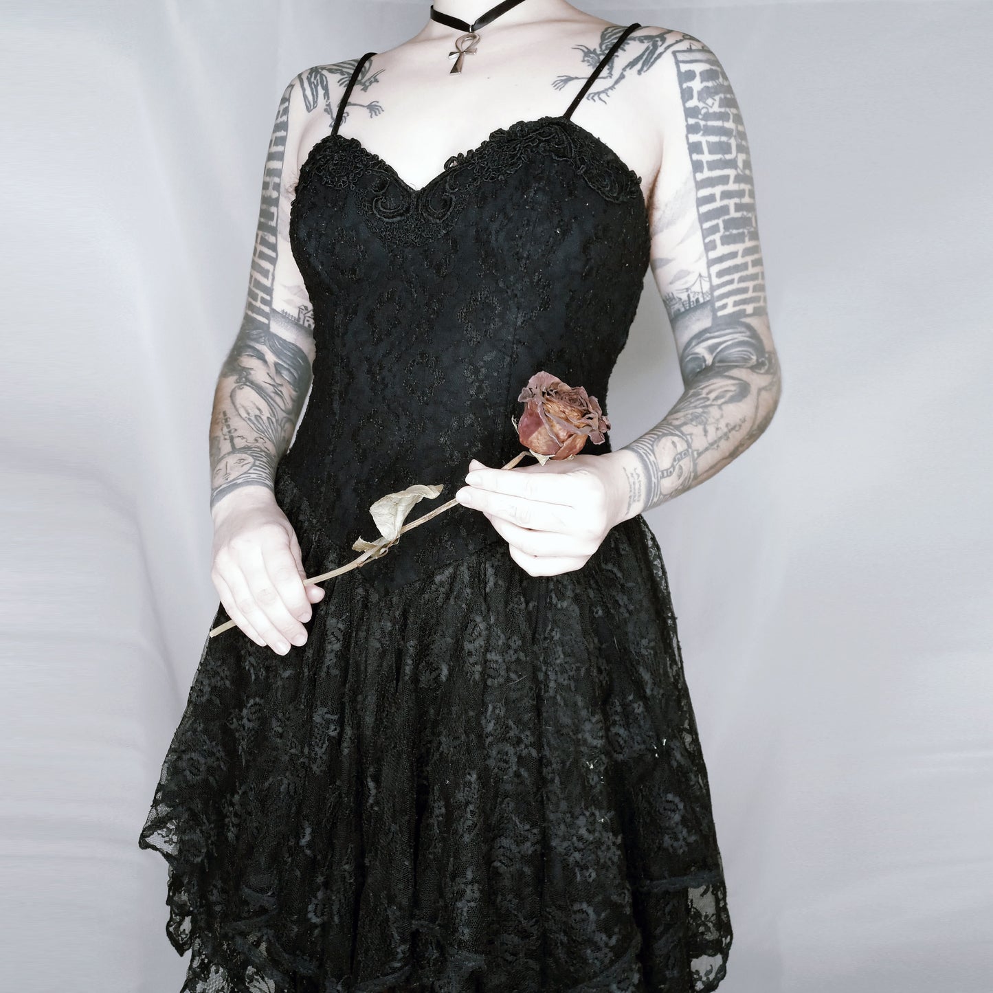 Ballerina Delicate Lace Dress - S/M