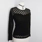 Black Diamond Lace Top - S/M