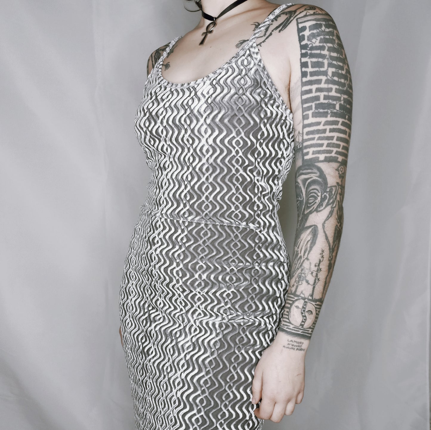 Silver Disco Dress - S/M